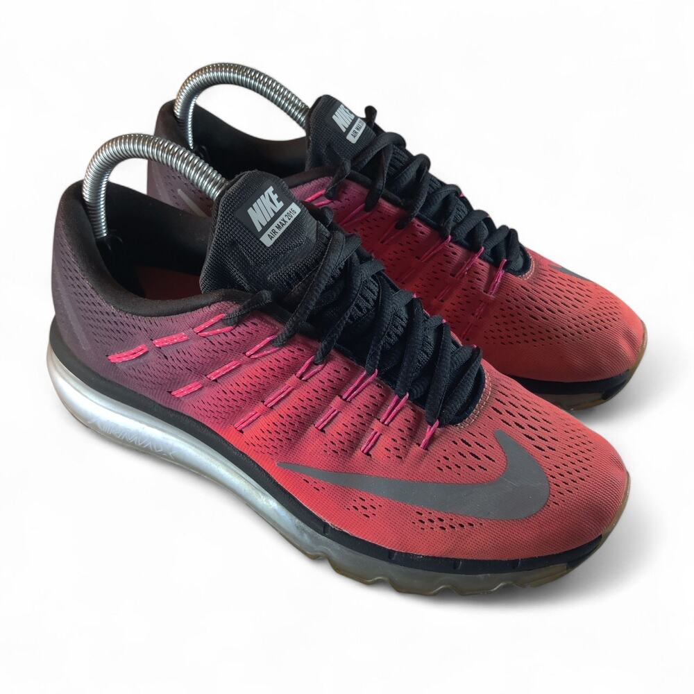 Nike Air Max Shoes Women's 8 Black Orange Pink Silver Cute Ombre Gym Running Gym